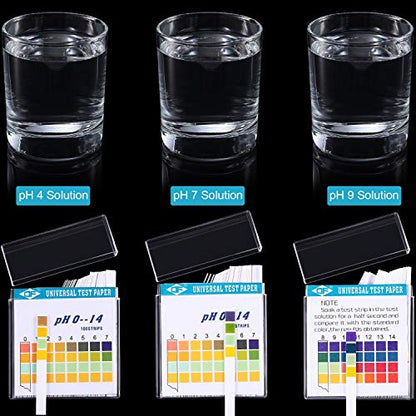 Hicarer 400 Strips Plastic pH Test Strips, Universal pH 0-14