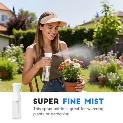 3 Pack Continuous Spray Bottle for Hair, 6.8 OZ Ultra Fine Mister Sprayer - color: Pink Purple White, size: (3-Pack)-6.8 Oz