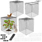 Metal Plant Cages for Outdoor Plants, Garden Cloches for Plants 4 Pack - color: 4 PCS