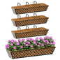 SPECILITE 30" Adjustable Metal Window Railing Planters Boxes, 4 Pack - size: 30in, style: 4Packs