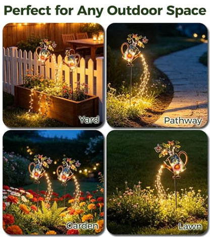 Solar Watering Can Lights for Outside