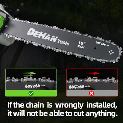 16" Brushless Cordless Chainsaw, Battery Powered Chain Saw - size: 16 inch Handheld