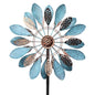 WONDER GARDEN Wind Spinners Outdoor - Metal Wind Spinner Windmill, 4.3 Ft Kinetic Wind Sculpture & Spinners for Yard Patio Lawn Decor - size: 4.2 ft