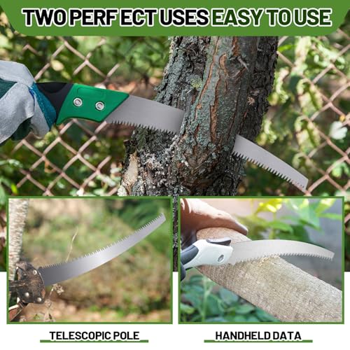 Yaocom 10 Pcs 12 Inch Pole Saw Blade Tree Pruner Replacement Blade Compatible with Corona TP 3841 TP 3811 TP 3714 TP 3712 TP 3702 TP 2712 TP 2612 TP 2512 Pruning Saws Trimmers, 3 Cutting Surface