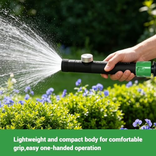 Garden Hose Nozzle Twist Adjustable High Pressure Metal