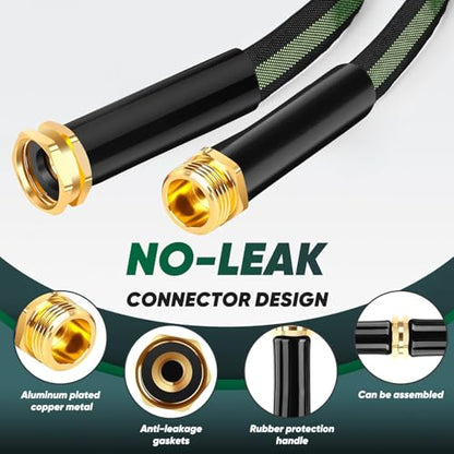 Toolasin Garden Hose 50FT, Lightweight Water Hose with 3/4" - color: Green
