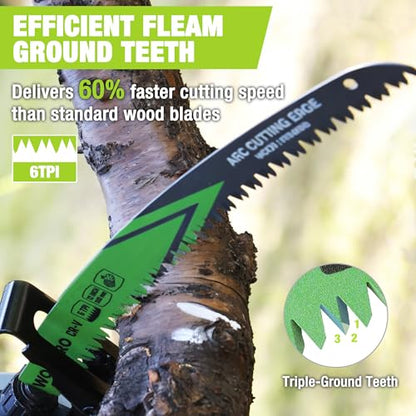 WORKPRO 12-Inch Arc Edge Reciprocating Saw Blades, 6TPI for Pruning, 3 Pack - size: 12 Inch