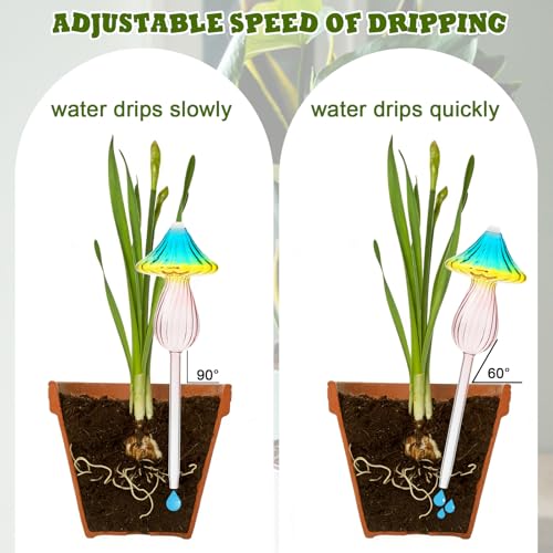 4Pcs Self Plant Watering Globes Glass Water Bulb for Outdoor Indoor Plants