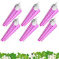 Barrina T8 LED Grow Light, 2FT Full Spectrum Plant Lights, Pink, 6 Packs - color: Pink, size: 2ft-6 Packs