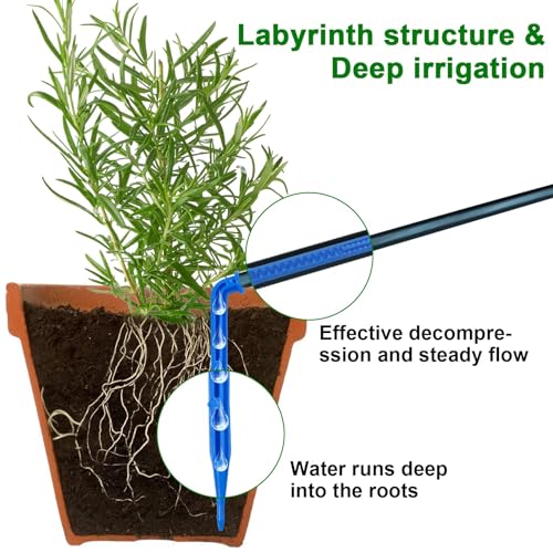 RISINGUP Solar Drip Irrigation System for 15 Potted Plants - size: 15 pots