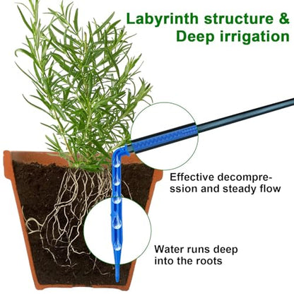 RISINGUP Solar Drip Irrigation System for 15 Potted Plants - size: 15 pots