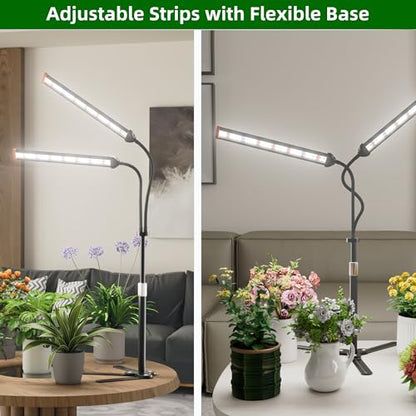 GooingTop Grow Light for Indoor Plants,Height 10-32'' with Dimming & Timer - size: 99Watts