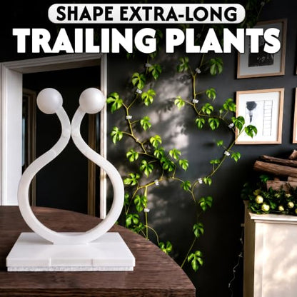 DIMROM 100 Pcs Climbing Plant Wall Clips, Flexible, Self-Adhesive (White)