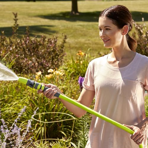 Flexzilla Garden Hose 5/8 in. x 100 ft., Lightweight All-Weather Water Hose, Durable and Flexible, Leak-Free Connections - color: Chartreuse, size: 100ft, style: Standard Grip