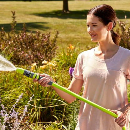 Flexzilla Garden Lead-in Hose 5/8 in. x 10 ft., Lightweight All-Weather Water Hose, Durable and Flexible, Leak-Free Connections - color: Chartreuse, size: 10ft, style: Standard Grip