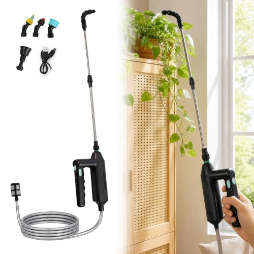 Electric High Reach Plant Waterer, 24-32in Watering Wand for Hanging Plants
