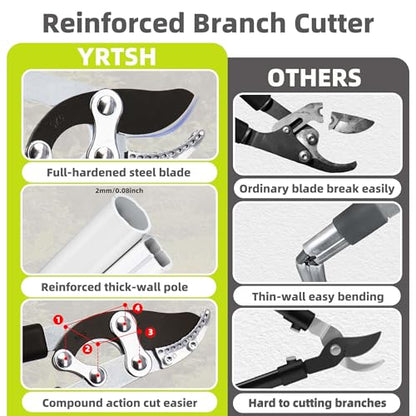 YRTSH Loppers for Tree Trimming Heavy Duty, Extendable 21-26" Branch Cutter - style: Loppers Effortless Pruning