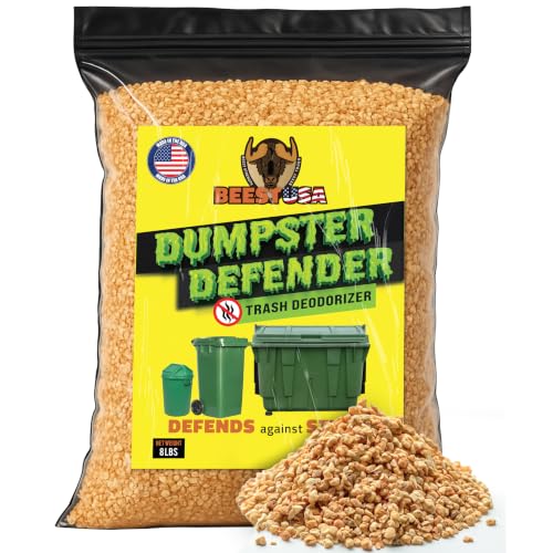 BEEST Dumpster Defender - 8lbs Outdoor Trash Can Deodorizer & Liquid Waste Absorber (Made in USA) Biodegradable Trash Can Odor Eliminator - Powerful Garbage Deodorizer for Always-Fresh Bins - 36 Cups - size: 128 Ounce (Pack of 1)