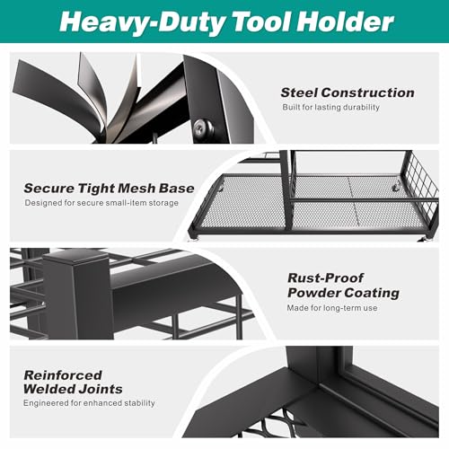 EVERHANGER Garden Tool Organizer, Garage Tool Storage Organization - size: Large