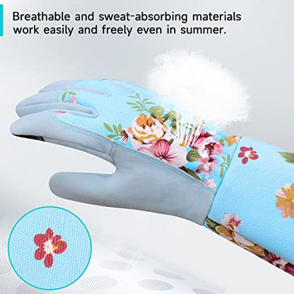 WANCHI Garden Gloves for Women Gift,Heavy Duty Gardening Gloves,Blue Medium - color: Blue, size: Medium (Pack of 1)