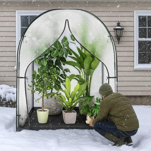 DoCred Greenhouse for Outdoors, 59x59x75 Inch Mini Greenhouses Tent - size: 59x59x75 Inch