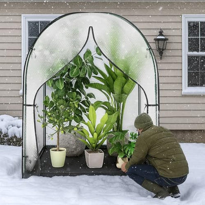 DoCred Greenhouse for Outdoors, 59x59x75 Inch Mini Greenhouses Tent - size: 59x59x75 Inch