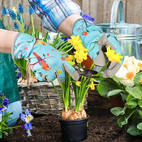 Gardening Gloves for Women, Garden glove, Garden Gifts for Gardener - size: Small, style: D-parrot