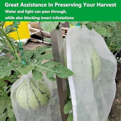 Belit 7 Pcs Watermelon Protection Bags Large Size Nylon Mesh Reusable Fruit Bags for Protecting Fruits Vegetables(23.6"x15.7") - size: 7psc 23.6"x15.7"