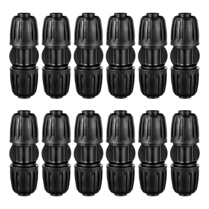 12Pcs 1/2" ANTI-DROP Lock Barbed Irrigation Coupling for Drip Tubing - size: 12 Pcs 1/2 Inch Irrigation Coupling