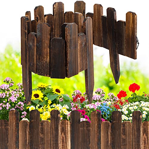 Bucherry 2 Pcs Wood Garden Edging Border No Digging Landscape Edging