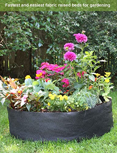 Feitore Fabric Raised Garden Bed, 2 Pack 100 Gallon Plant Grow Bags
