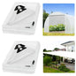 2Pack 8X10FT Heavy Duty Clear Greenhouse Tarp, 16Mil, Waterproof, Grommets - size: 8*10ft-2PC