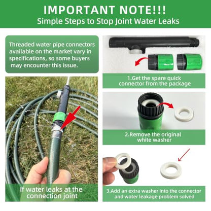 Garden Hose Nozzle Twist Adjustable High Pressure Metal