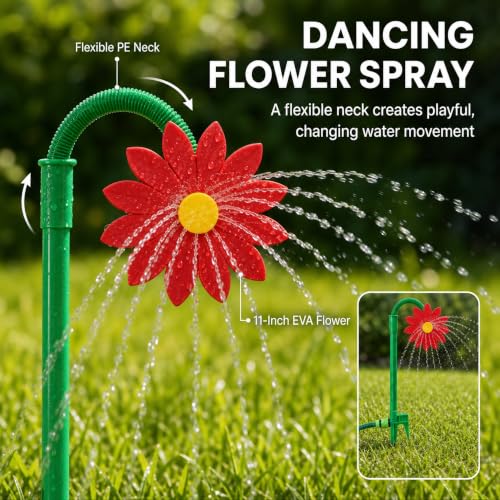 Crazy Daisy Sprinkler 360° Rotating Dancing Lawn Water Sprinkler