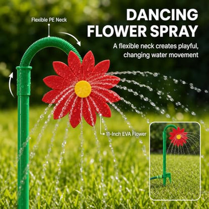 Crazy Daisy Sprinkler 360° Rotating Dancing Lawn Water Sprinkler