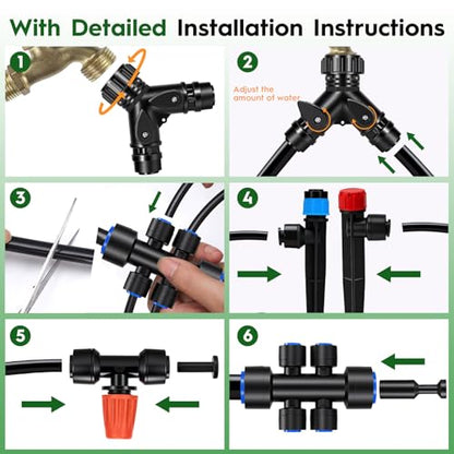 160FT Quick-Connect Drip Irrigation System - size: 160 FT