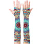 YPHCDO Gardening Sleeves for Women Cooling Sun Protection Anti-Scratch - color: Blue Red