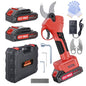 Electric Pruning Shears, 2.36" Opening, 2 Batteries&Spare Blades - color: Wine Red