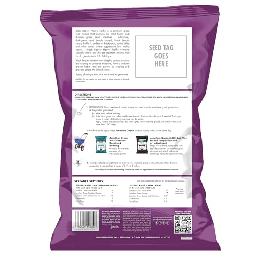 Jonathan Green Black Beauty Heavy Traffic Grass Seed - 25 lb - size: 25 lb