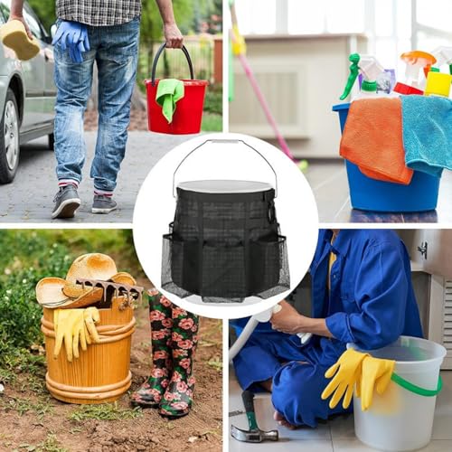 5 Gallon Bucket Tool Organizer, Bucket Storage Bag with Compartments