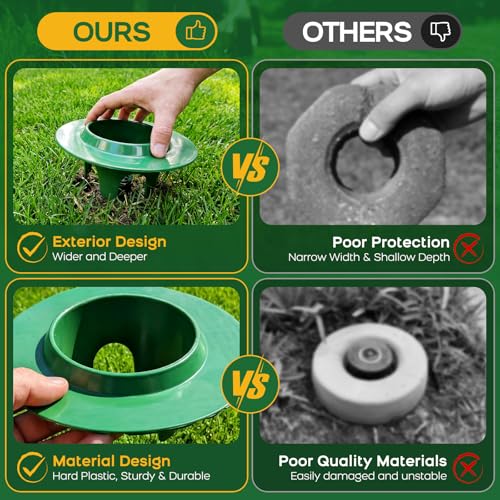 5Pack Sprinkler Head Protector, Cuttable Design, ABS Plash Guard - size: 5Pack