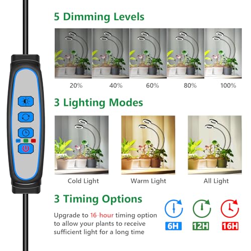 Plant Lights for Indoor Growing,192 LED Full Spectrum Plant Light - size: 2 Pack grow light