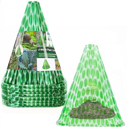 Pack 40 Garden Cloches for Plants, Reusable Bell Plant Cover - color: Dark green 40