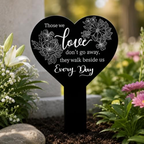 Acrylic Garden Stakes, Fairy Butterfly Yard Decor, Decorative Plant Pot Stakes for Garden, Lawn, Flower Bed, Patio, Porch and Seasonal Display (Heart Shape 2) - color: Heart Shape 2