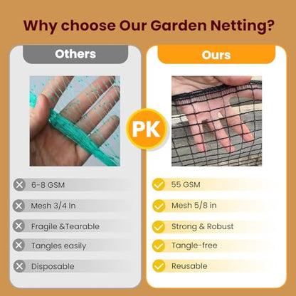 Plastic Mesh Fence Deer Fencing 4x25ft,Reinforced Edges,55gsm Heavy Duty Temporary Fence,Ideal for Garden Netting,Animal Barrier,Safety Netting, Fruit Plant Protection, Black - size: 4ft*25ft