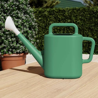 2 Gal. Resin Watering Can, Green Lily, Daisy Yellow, Teal Thunder(Green Lily) - color: Green Lily