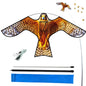 HENGDA KITE Bird Scarer Hawk Flying Kite with 4m Pole for Farm Protector(Y)
