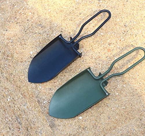 Toasis Garden Trowel Mini Outdoor Foldable Hand Shovel (Black & Olive-2pcs) - color: Black & Olive-2pcs