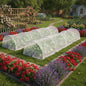 2 Pcs 18 x 118 inch Mesh Garden Greenhouse Tunnel Netting Protection Netting Pest Barrier Vegetable Plant Ultra Fine Mesh Cover Fruit Flowers Row Cover for Raised Beds Garden Greenhouse