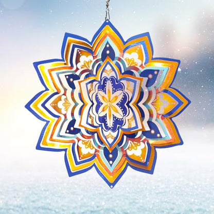 Wind Spinner Mandala Starry Sky Design, Mandala Decoration & Gift - color: Mandala Starry Sky